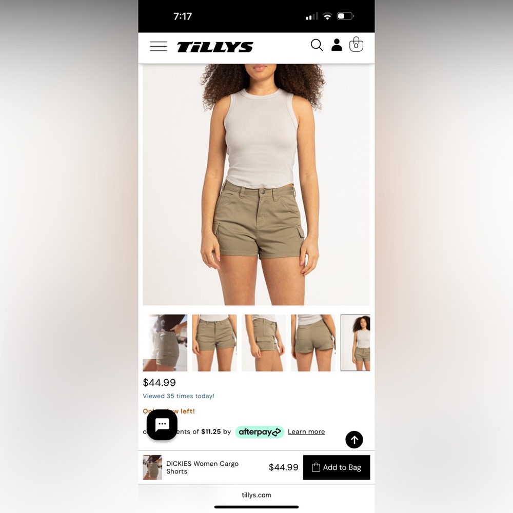 DICKIES Green Cargo Shorts